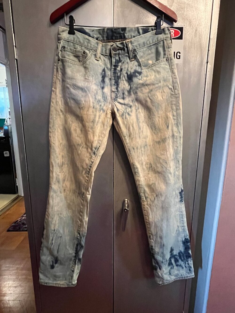Levis 511 - bleach tie dye - 32x32